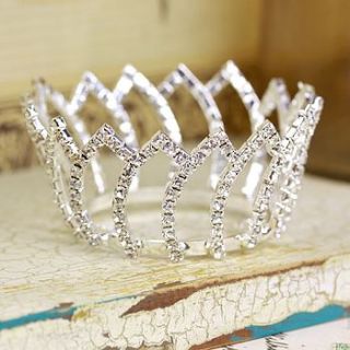 small wave diamante crown fascinator by lisa angel