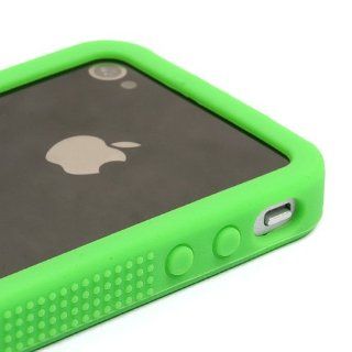 Rubberized Silicone Bumper Dark Green For Apple iPhone 4 Cell Phones & Accessories