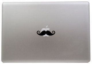 Mustache Decal Sticker for MacBook Pro 13" 15" with or w/out Retina Display, MacBook Air 11" 13", iPad, iMac BLACK (#B126) Computers & Accessories