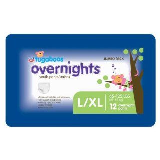 Rite Aid Tugaboos Overnights Youth Pants/Unisex, Jumbo Pack, L/XL, 60 125 lbs, 12 ea Health & Personal Care