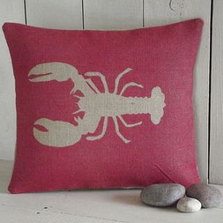 ' lobster ' cushion by rustic country crafts