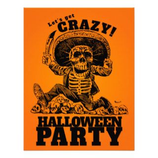 Halloween Party   Let's Get Crazy Personalized Invite