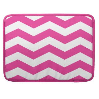Pink and White Chevron MacBook Pro Sleeve