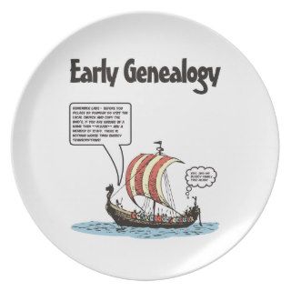 Early Genealogy Cartoon Plate