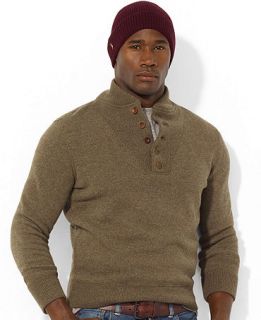Polo Ralph Lauren Big and Tall Sweater, Shawl Collar Wool Blend Sweater   Sweaters   Men