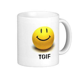 Smiley Face TGIF Mug