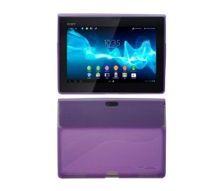 iShoppingdeals   for Sony Xperia Tablet S (SGPT121US/SGPT122US/SGPT123US) Rubber Protective Skin Cover Case, Purple Computers & Accessories