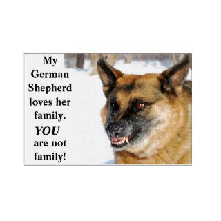 Beware of German Shepherd Humorous Yard Sign