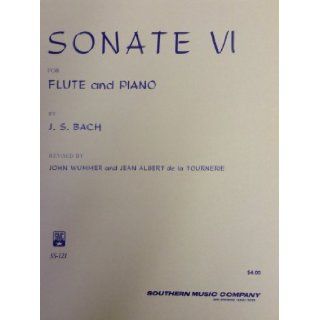 Sonate IV Flute and Piano J.S. Bach SS 119 Southern Music Co. J.S. Bach / Wummer Books