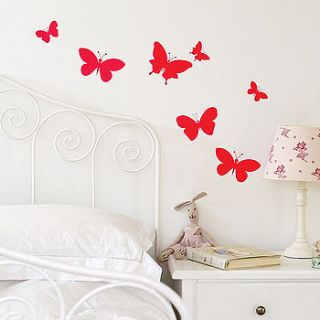 butterfly set wall stickers by leonora hammond