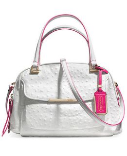 COACH MADISON SMALL GEORGIE IN OSTRICH EMBOSSED EDGEPAINT LEATHER   COACH   Handbags & Accessories