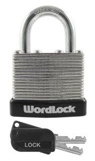 Wordlock PL 117 A1 Padlock Match Key Laminated Warded Lock, 40mm, Assorted Colors    