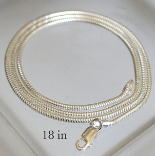 sterling silver snake chain by gilbert and skeggs