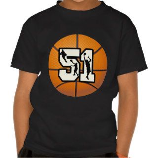 Number 51 Basketball Tee Shirts