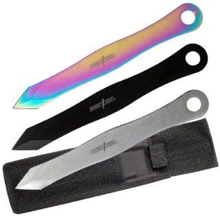Perfect Point TK 116 3 Throwing Knife Set 3 Piece 9 Inch  Hunting Knives  Sports & Outdoors