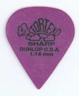 Dunlop 412P114 1.14mm Tortex Sharp Guitar Picks, 12 Pack Musical Instruments