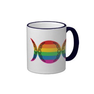 Rainbow Triple Goddess Symbol Mugs