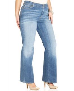 Levis Plus Size 590 Fuller Waist Bootcut Jeans, Denim Belief Wash   Jeans   Plus Sizes