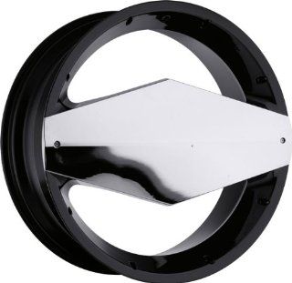 VISION WHEEL   449 morganna   24 Inch Rim x 9.5   (5x114.3/5x120) Offset (15) Wheel Finish   gloss black chrome cap Automotive