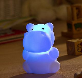 child's hippo rechargeable led nightlight by light my life