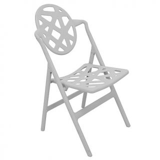 Colin Cowie Set of 2 Typhoon Folding Chairs   Gray
