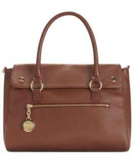 Tommy Hilfiger Handbag, Heritage Flag Tag Medium Saffiano Leather Tote   Handbags & Accessories