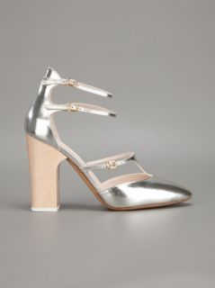 Chloé Metallic Strappy Pump   Gente Roma