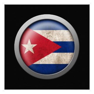 Flag of Cuba Disc Personalized Invites