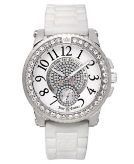 Juicy Couture Watch, Womens Pedigree White Jelly Strap 1900702   Watches   Jewelry & Watches