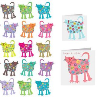 cats card wrap and tag set by square card co