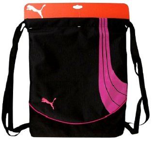 Genuine Puma Form Stripe Carrysack Backpack Totebag Black & Pink PMBE113 BLPK Sports & Outdoors