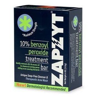 ZAPZYT Treatment Bar, 10% Benzoyl Peroxide 4 oz (113 g)  Facial Treatment Products  Beauty