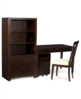 Stockholm Home Office Furniture, 5 Piece Set (Desk, Chair, File Cabinet, and 2 Bookcases)   Furniture