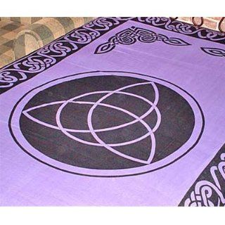 Purple Triquetra Tapestry   72" x 108"   Bedspreads