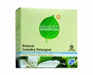 Seventh Generation Laundry Detergent, White Flower & Bergamot Citrus, Powder, 112 Ounce Boxes (Pack of 4) Health & Personal Care