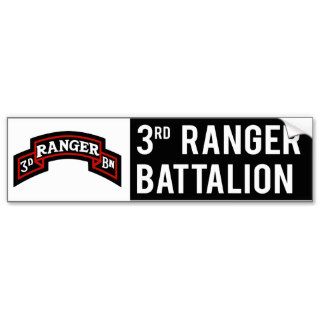 3rd Ranger Bumper Sticker