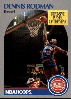 1990 NBA Hoops   Detroit Pistons   Dennis Rodman   Card # 109 Sports & Outdoors