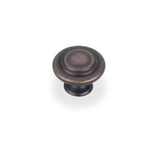Elements 107DBAC Dark Brushed Antique Copper Knobs Arcadia Collection Ornamental Mushroom Cabinet Knob 1 1/4 Inch Diameter   Cabinet And Furniture Knobs  
