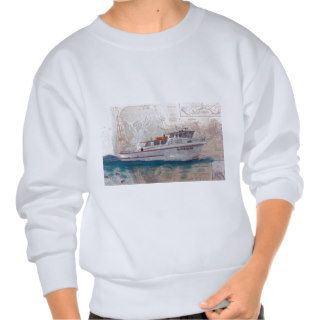 F/V HULA GIRL Westport WA Charter Boat Art Design Sweatshirt