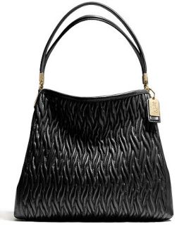 COACH MADISON SMALL PHOEBE SHOULDER BAG IN GATHERED TWIST LEATHER   Handbags & Accessories
