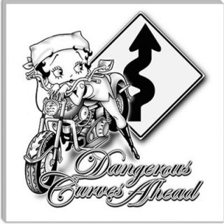 iCanvasArt Betty Boop   Dangerous Curves Canvas Wall