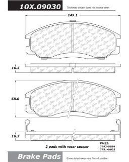 Centric Parts, 105.09030, PosiQuiet Ceramic Pads Automotive