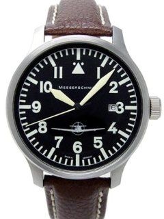 Messerschmitt Fliegeruhr Watch with Aviator Leather Strap ME108 42B Watches