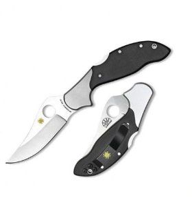 Spyderco Persian, Micarta Handle, Plain C105BMP  Hunting Folding Knives  Sports & Outdoors