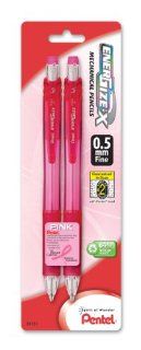 Pentel Pink BCA EnerGize X Mechanical Pencil, 0.5mm, Pink Barrels, Pack of 2 (PL105BP2P BC) 
