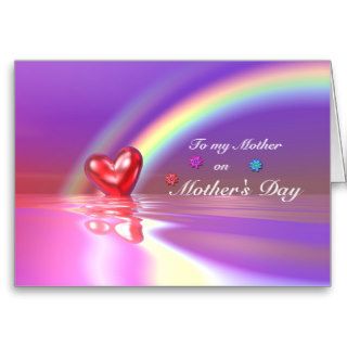Mothers Day Heart Greeting Card
