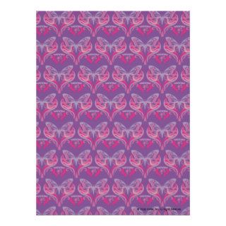 Pink And Purple Geometric Heart Pattern Posters