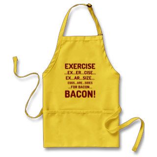 Funny Exercise for Bacon Aprons