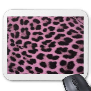 Pink Leopard print skin background Mousepad