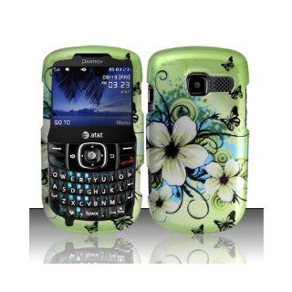 Green Flower Hard Cover Case for Pantech Link II 2 P5000 Cell Phones & Accessories